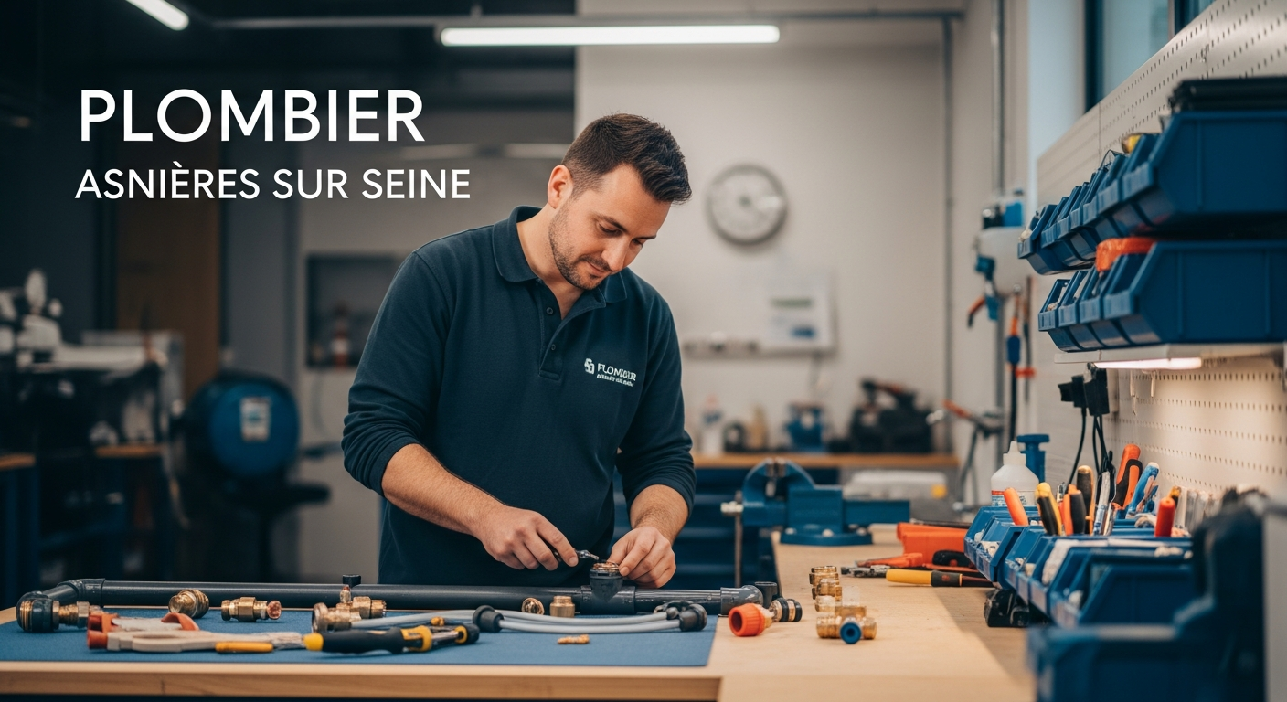 Main d'un plombier ajustant un raccord de tuyauterie en cuivre lors d'une installation.