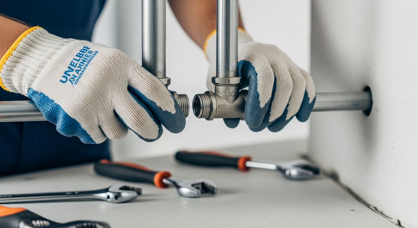 Technicien de Plombier Asnières vérifiant la pression d'un système de chauffage central.